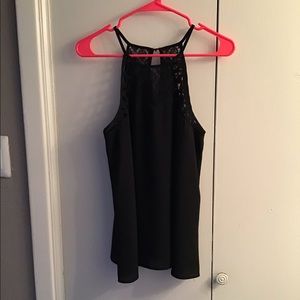 Black Halter Tank Top